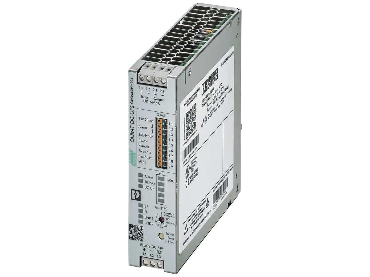 USV-Anlage PX QUINT4-UPS/24DC/24DC/5/PN PROFINET IN 24VDC OUT 24VDC/5 A