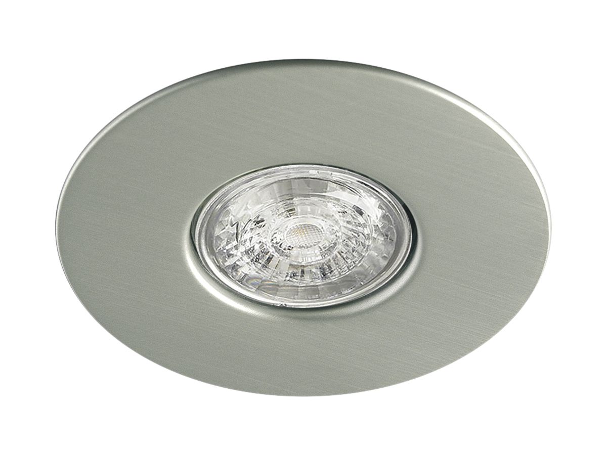 EB-LED-Leuchte Universal Disc GU10, 230V, ohne Leuchtmittel, aluminium