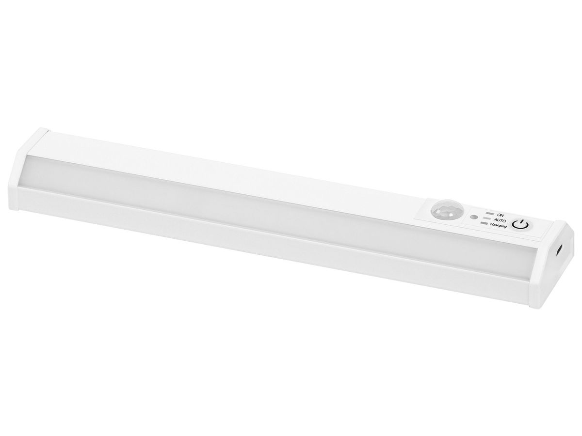 LED-Deckenleuchte LDV LINEAR LED MOBILE 1.1W 50lm 4000K PIR USB weiss