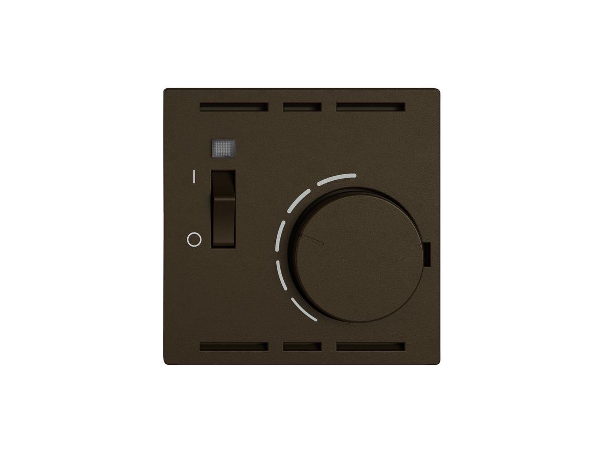 Raumthermostat EDIZIO.liv SNAPFIX® m.Schalter 230VAC 50Hz br