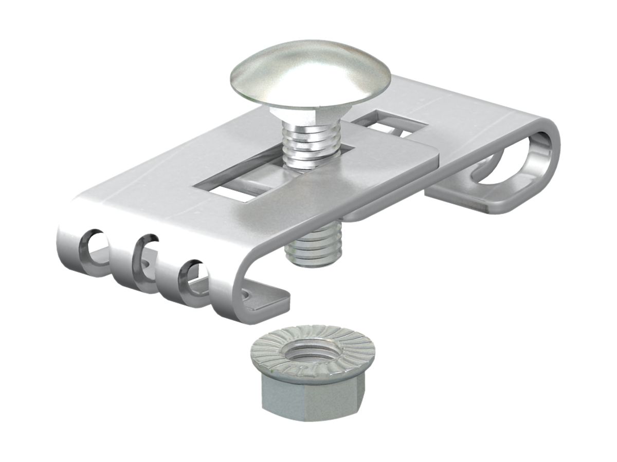 Eckverbinder Bettermann A4 mit Schraube M6×20mm für Gitterkanal