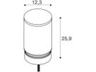 LED-Leuchtenkopf SLV M-POL M Louver DALI 19W 350lm 927/930 IP65 Ø122.6mm anthr.