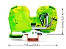 Schutzleiterklemme WAGO 35mm² grün-gelb