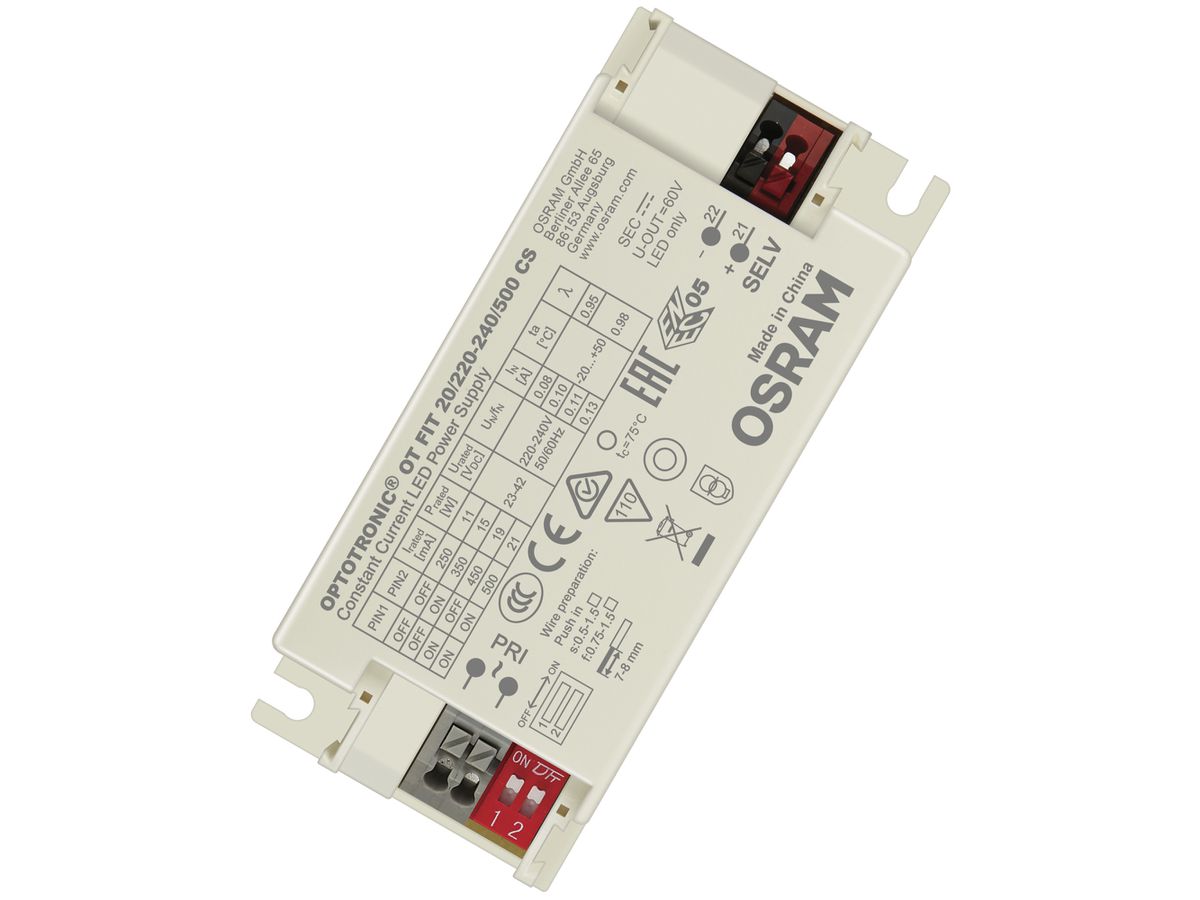 LED-Konverter Osram OT FIT 500mA 20W IP20