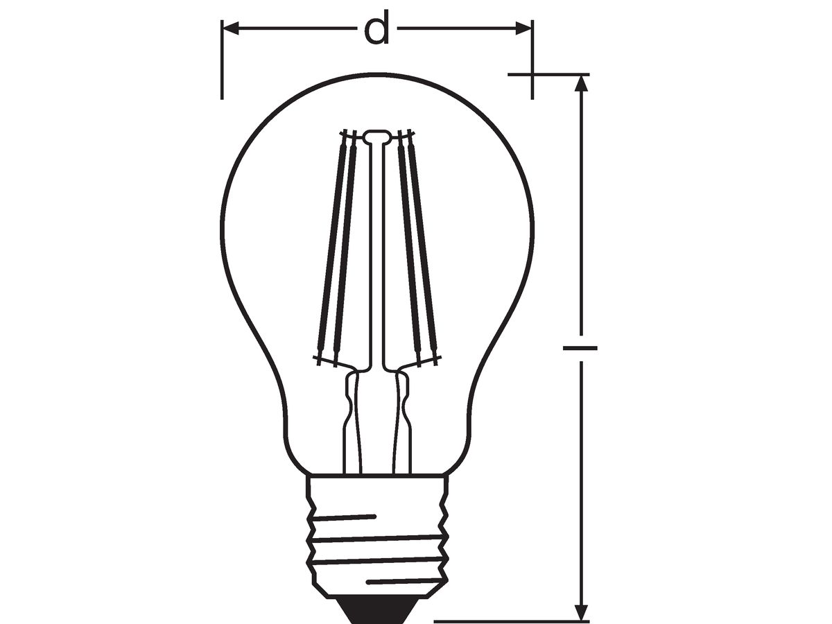 LED-Lampe STAR+ CLASSIC A Dimmbar 3 Stufen 60 E27 7W 827