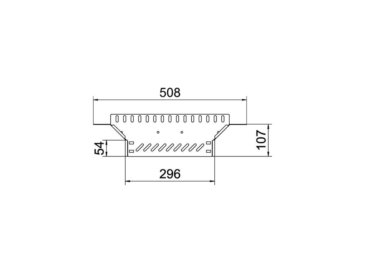 T-Abgang BET RAA 35×300mm Stahl bandverzinkt