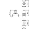 Abdeckung Sylvania OneTrack Kunststoff 55×34×52mm weiss