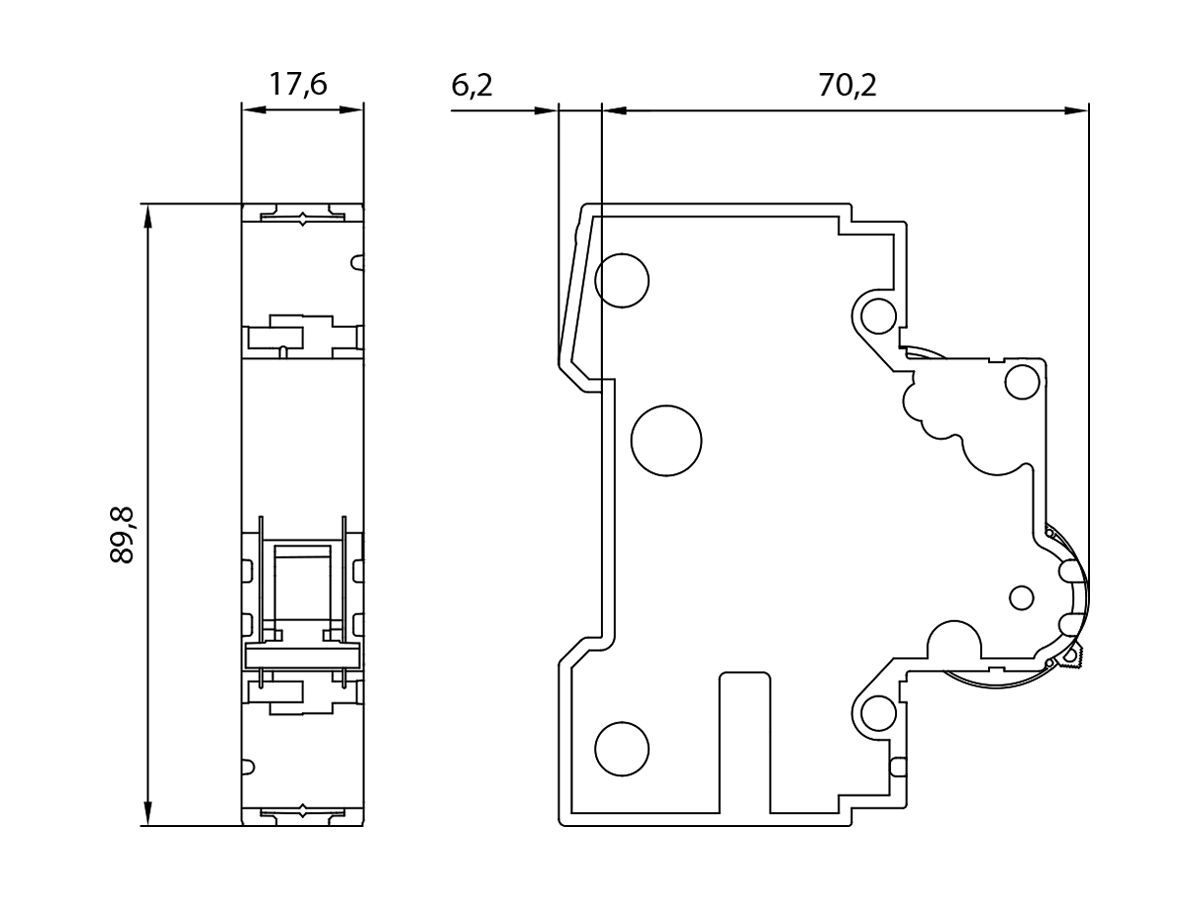 Leitungsschutzschalter C 1×2A