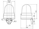 LED-Rundum-Sirene WERMA 433 115…230VAC gelb