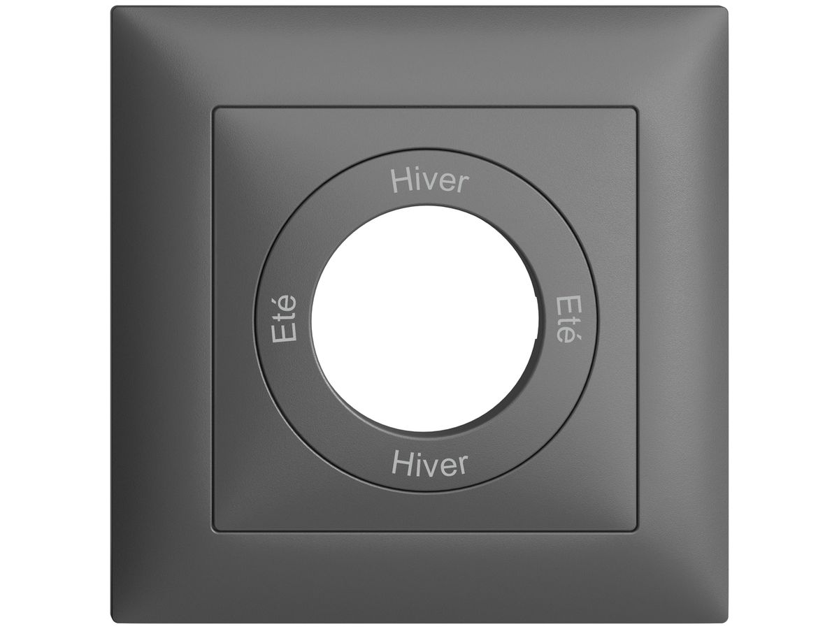 Frontset Eté-Hiver-Eté-Hiver EDIZIOdue 88×88mm dunkelgrau