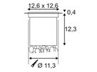 EB-LED-Bodenleuchte SLV ROCCI 6W 580lm 3000K eckig IP67 Edelstahl