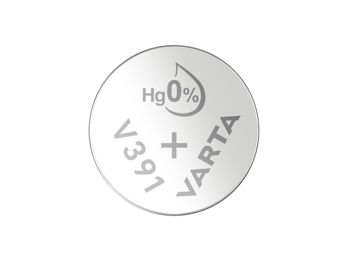 Knopfzelle Silberoxyd VARTA V391, 1.55V, 1 Stück