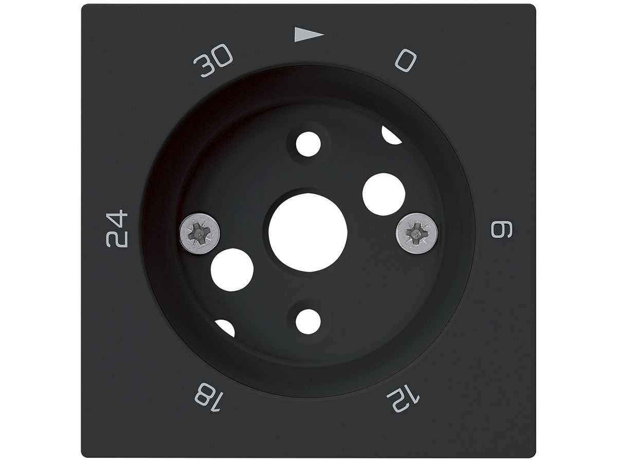 Frontplatte kallysto 0…30min für Kurzzeitschalter, schwarz