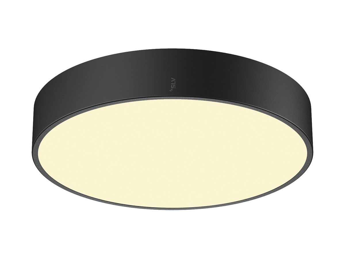 LED-Deckenleuchte SLV MEDO PRO 40 19W 2650lm 930/940 IP50 DALI Ø380mm schwarz