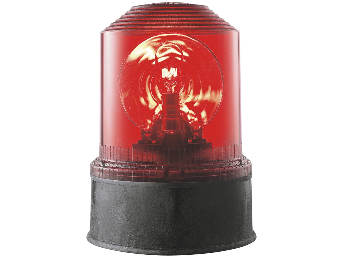 Drehspiegelleuchte Grothe DLS 24VAC Glühlampe IP55, rot