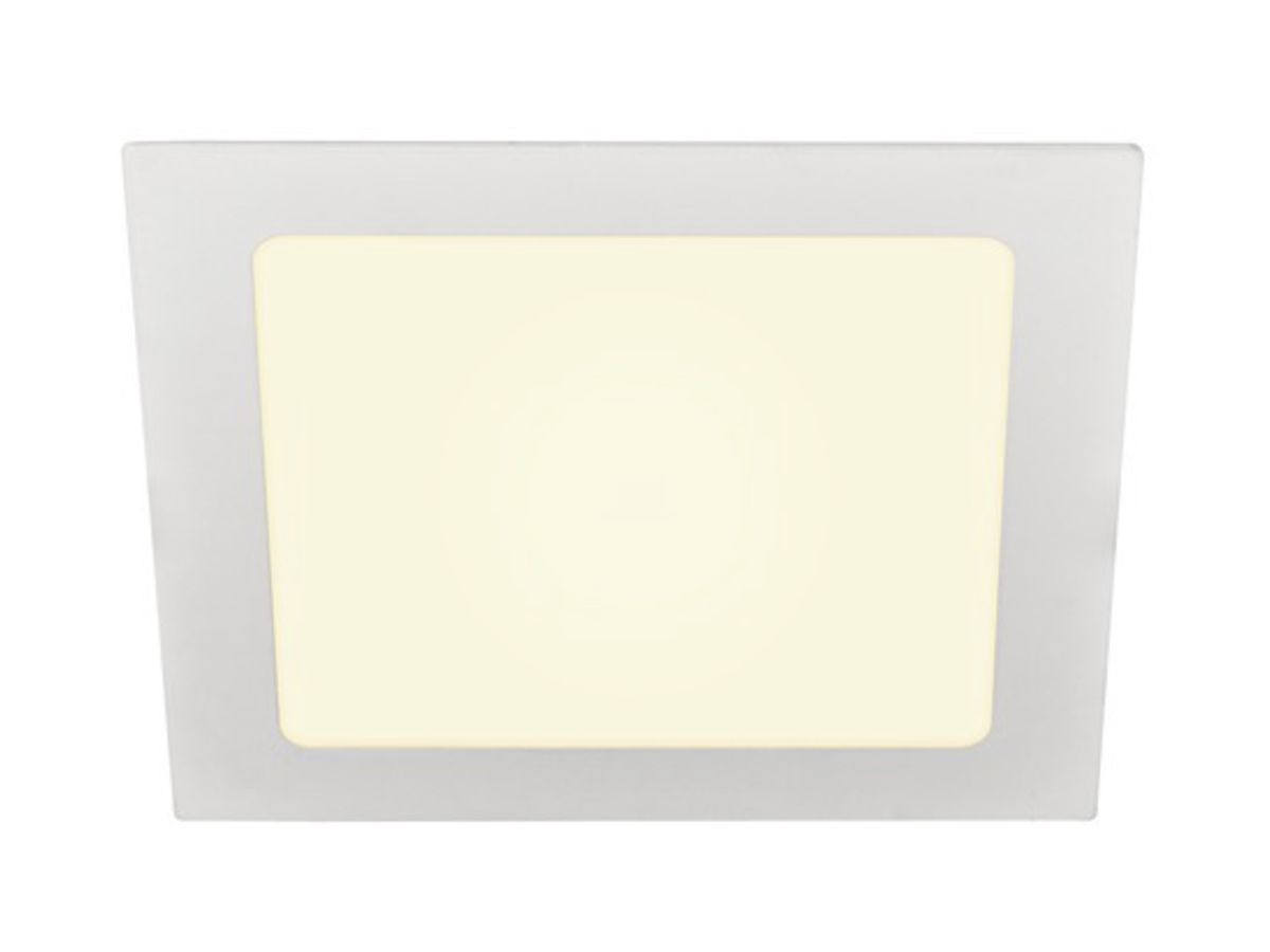 EB-LED-Deckenleuchte SLV SENSER18 SQUARE 350mA 9.7W 820lm 3000K EB 155×155mm ws