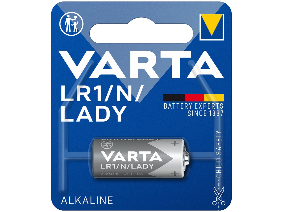 Batterie Alkali VARTA Electronics LR1 1.5V Blister à 1 Stück