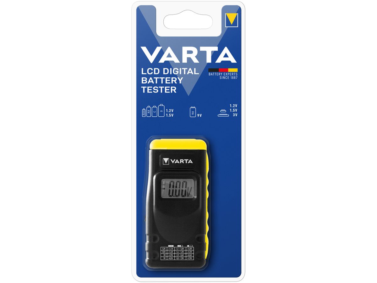 Batterietester VARTA LCD Digital mit 2×V13GA(LR44)