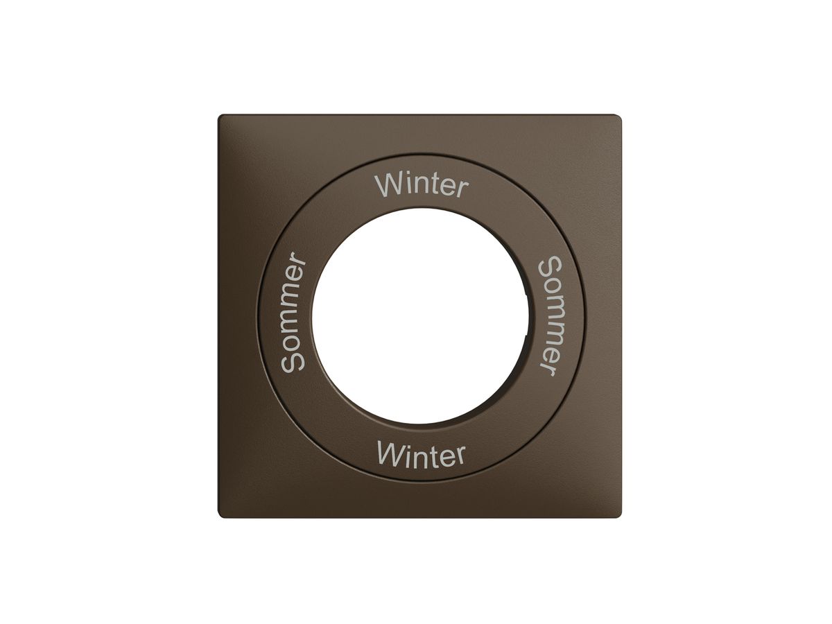 Frontset Sommer-Winter-Sommer-Winter EDIZIOdue 60×60mm coffee