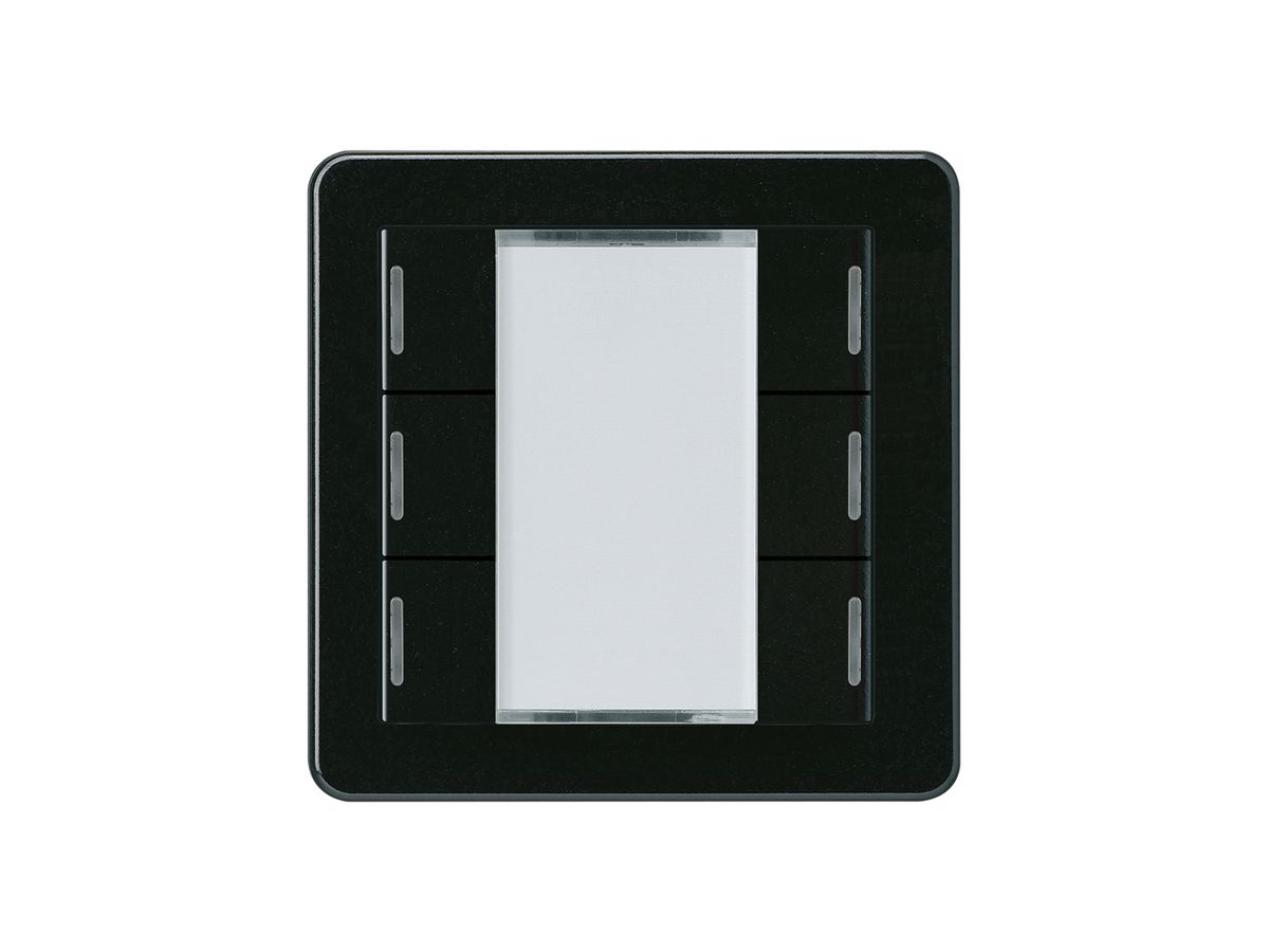 Taster Hager basico A KNX 6-fach LED schwarz