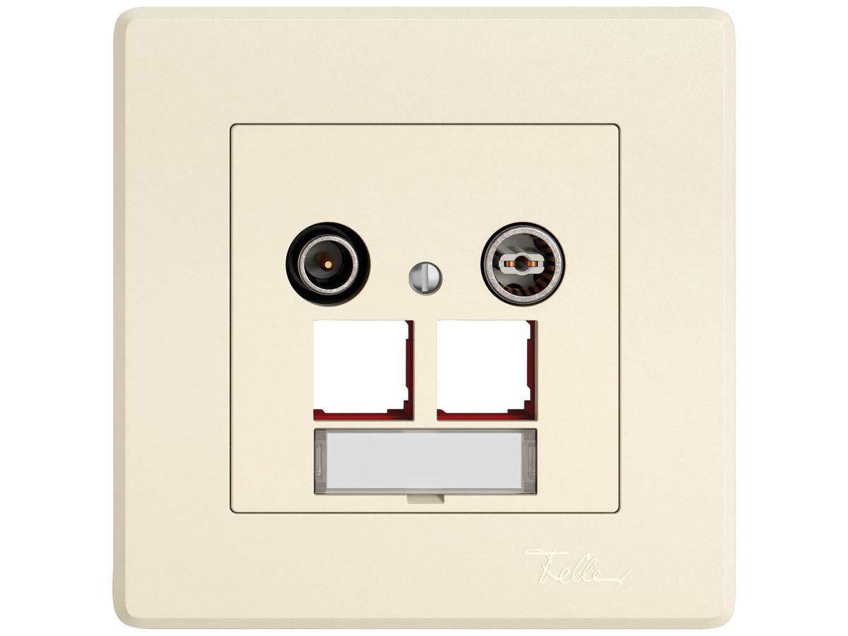 UP-Multimediadose TV-R EDIZIO.liv SNAPFIX® EASYNET f.2×RJ45 S-One 19dB cr