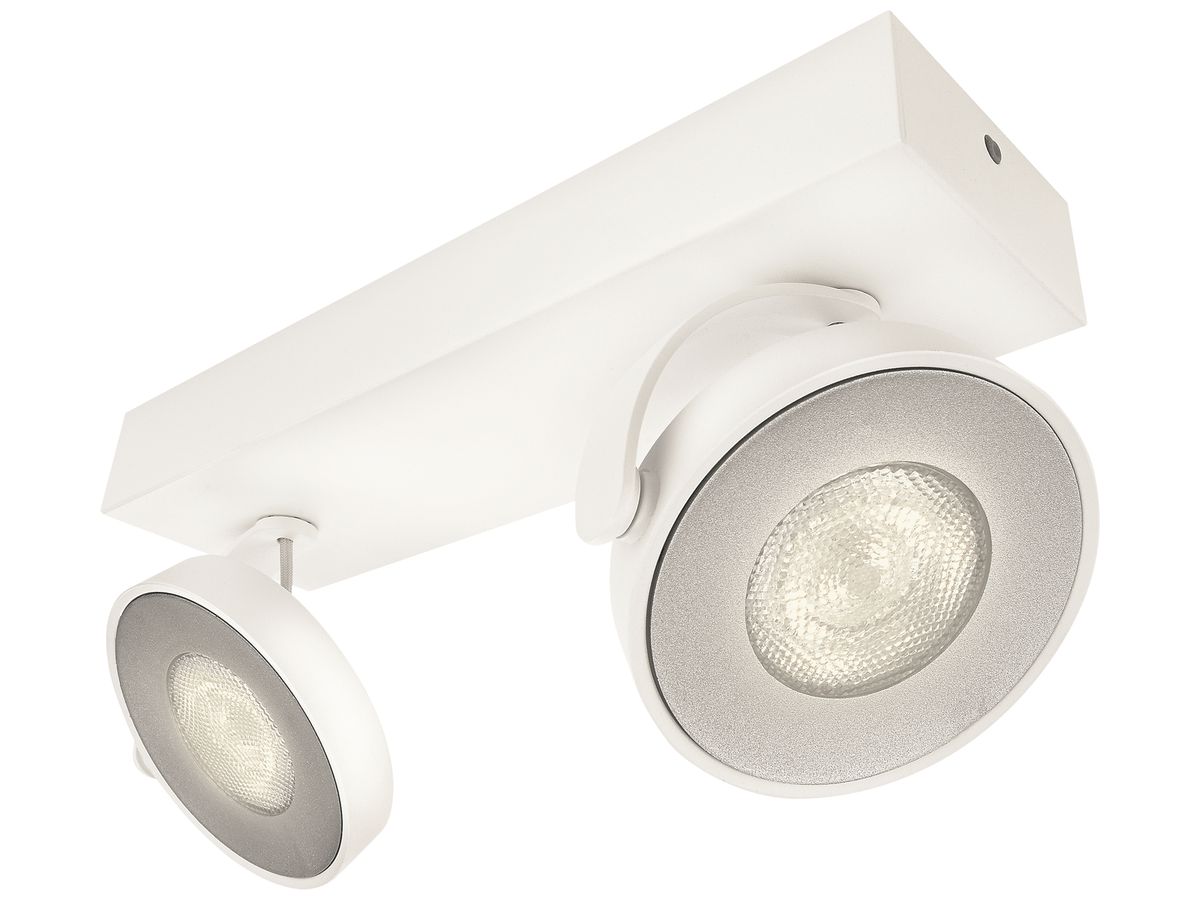 LED-Deckenleuchte myLiving Clockwork, 2×4.5W 230V 2700K 110×90×255mm IP20 weiss