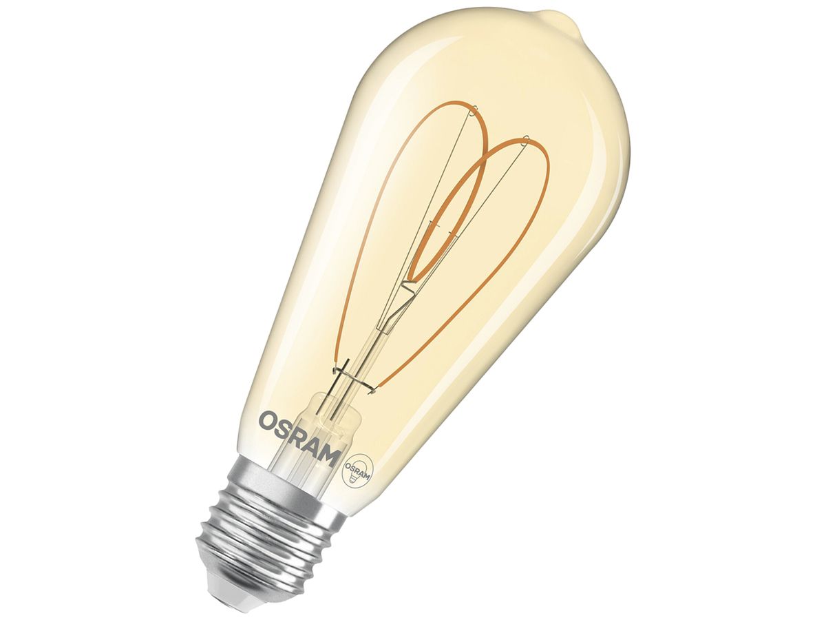 LED-Lampe Osram Vintage 1906 E27 8W 806lm 822 DIM Ø64×139mm Gold