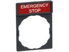 Einlegeschild Schneider Electric Emergency Stop