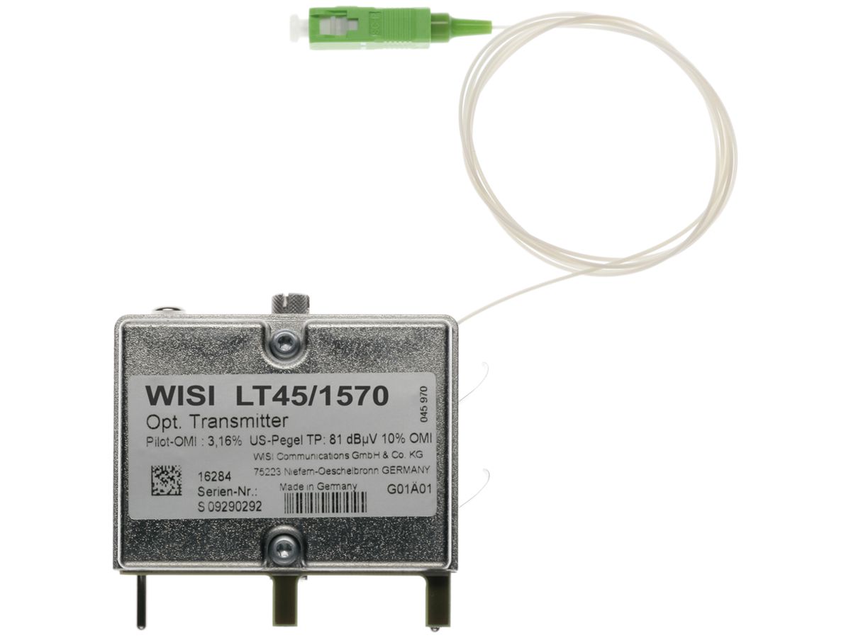 Optischer Sender WISI LT45 1570nm mit E-2000-Stecker