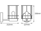 Wandleuchte LDV ENDURA CLASSIC POST UP E27 Sensor Edelstahl IP44