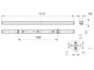 LED-Lichtleiste Philips CoreLine BN126C 59W 8000lm 840 IP20 1450mm weiss BZS