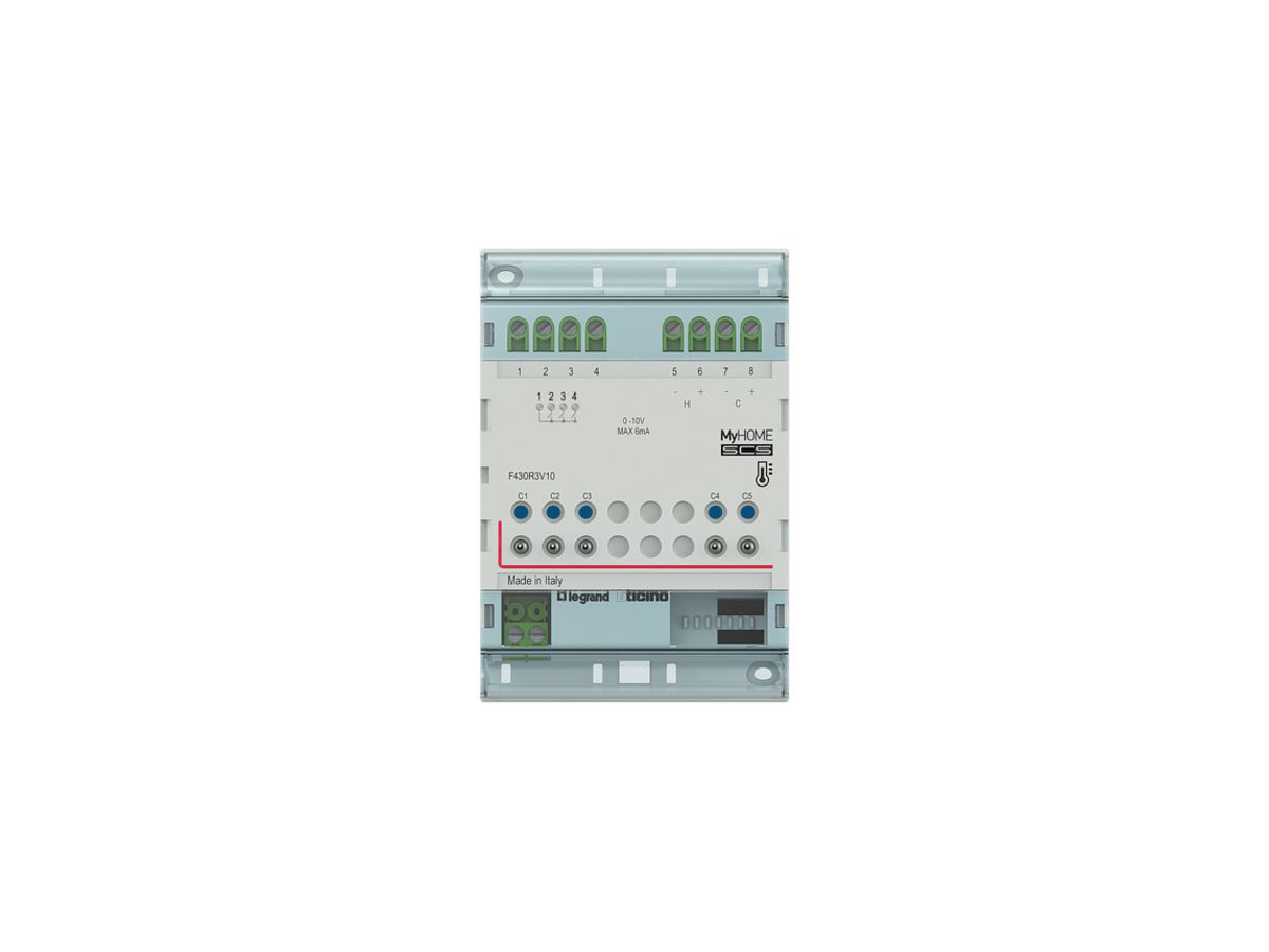 REG-Heizungsaktor MyHome 3F 2×0…10V