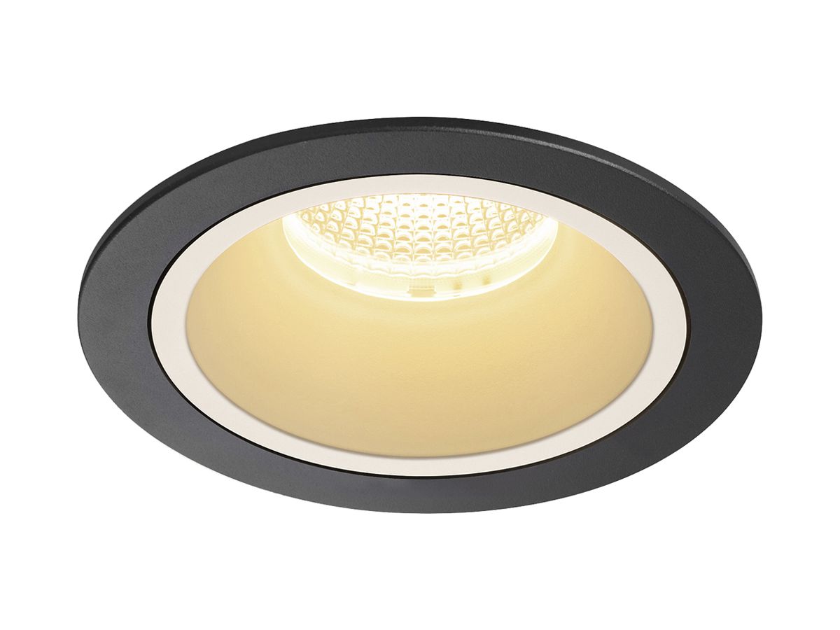 LED-Downlight SLV NUMINOS L 25.4W 2300lm 3000K 40° DIM Ø130×85mm sz/ws