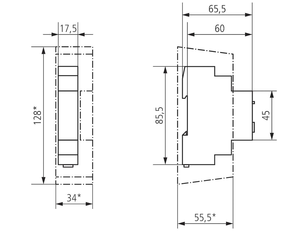 REG-Leistungszusatz Theben 400W zu DMG 2 T KNX