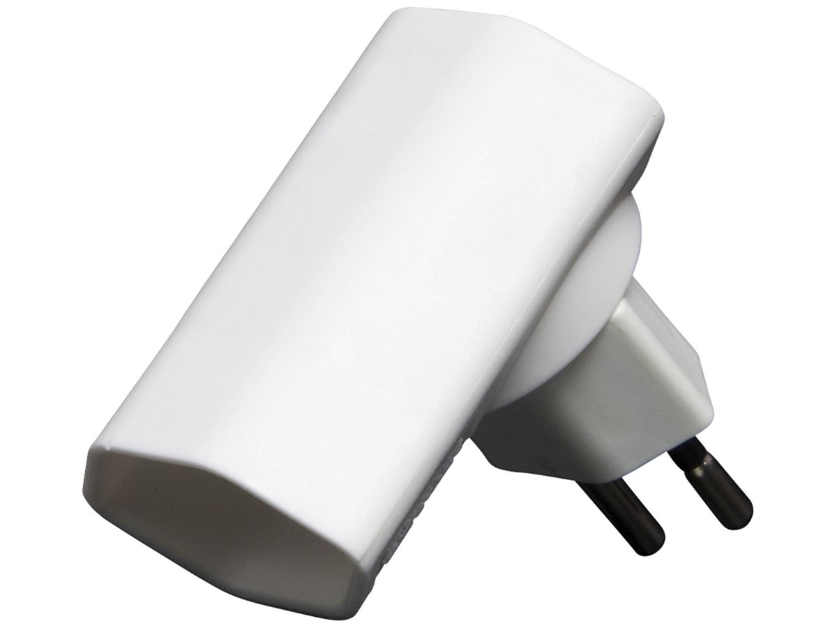 Dreh-Winkeladapter cleverLINE T12/T13 300° 10A 230V IP20 weiss