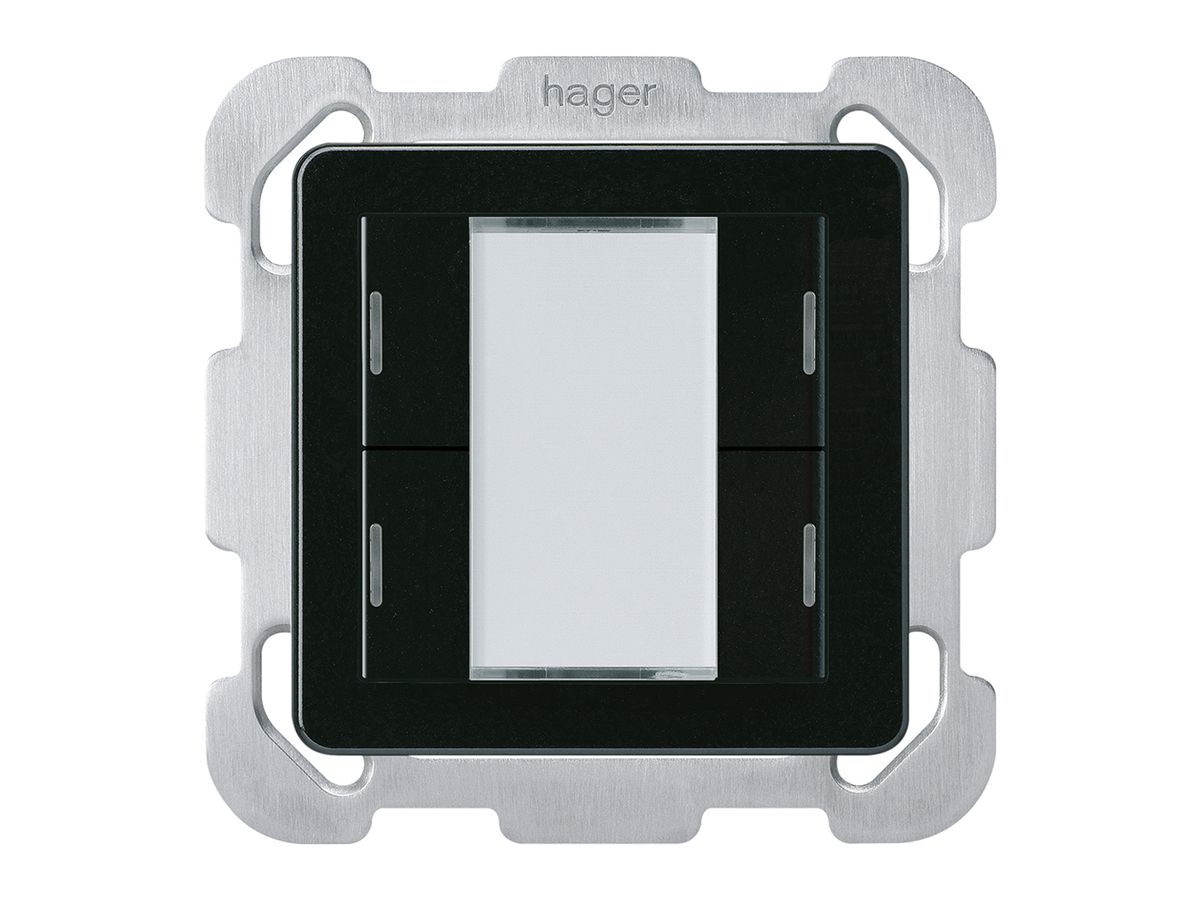 UP-Taster Hager basico B KNX 4-fach LED schwarz