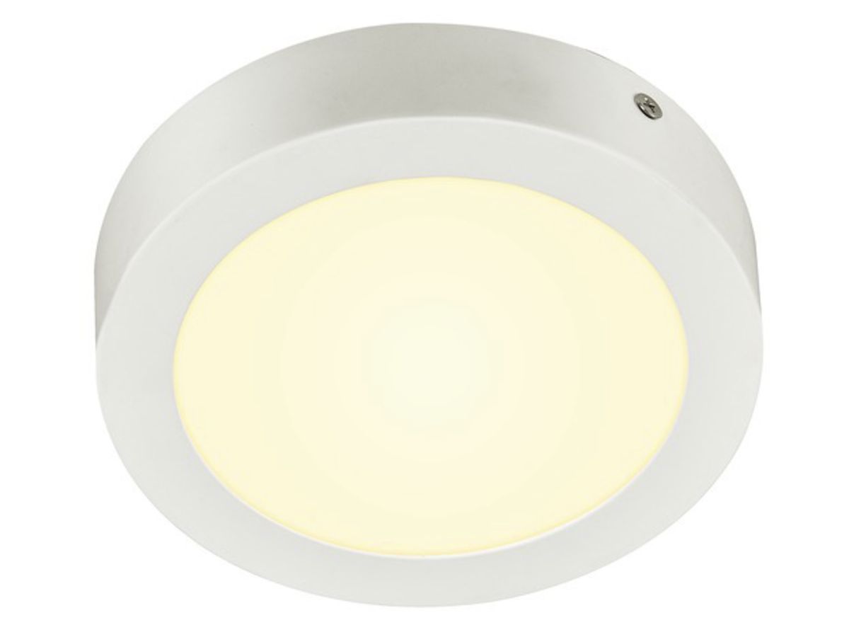 LED-Decken-/Wandleuchte SLV SENSER 18 ROUND 12W 880lm 3000K Ø165×35mm weiss