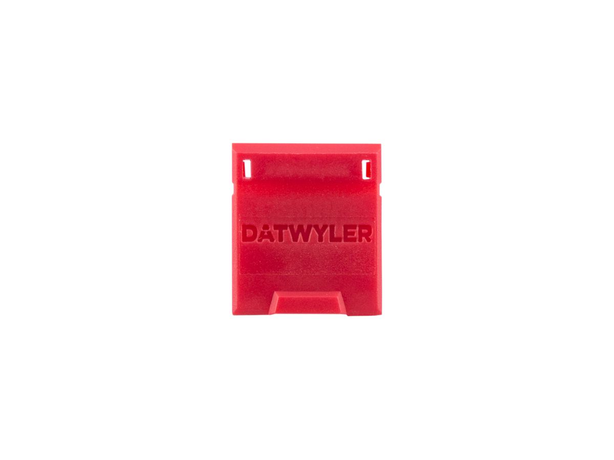 Staubschutzklappe Dätwyler für KST PLUS Kat.6A Keystone, rot