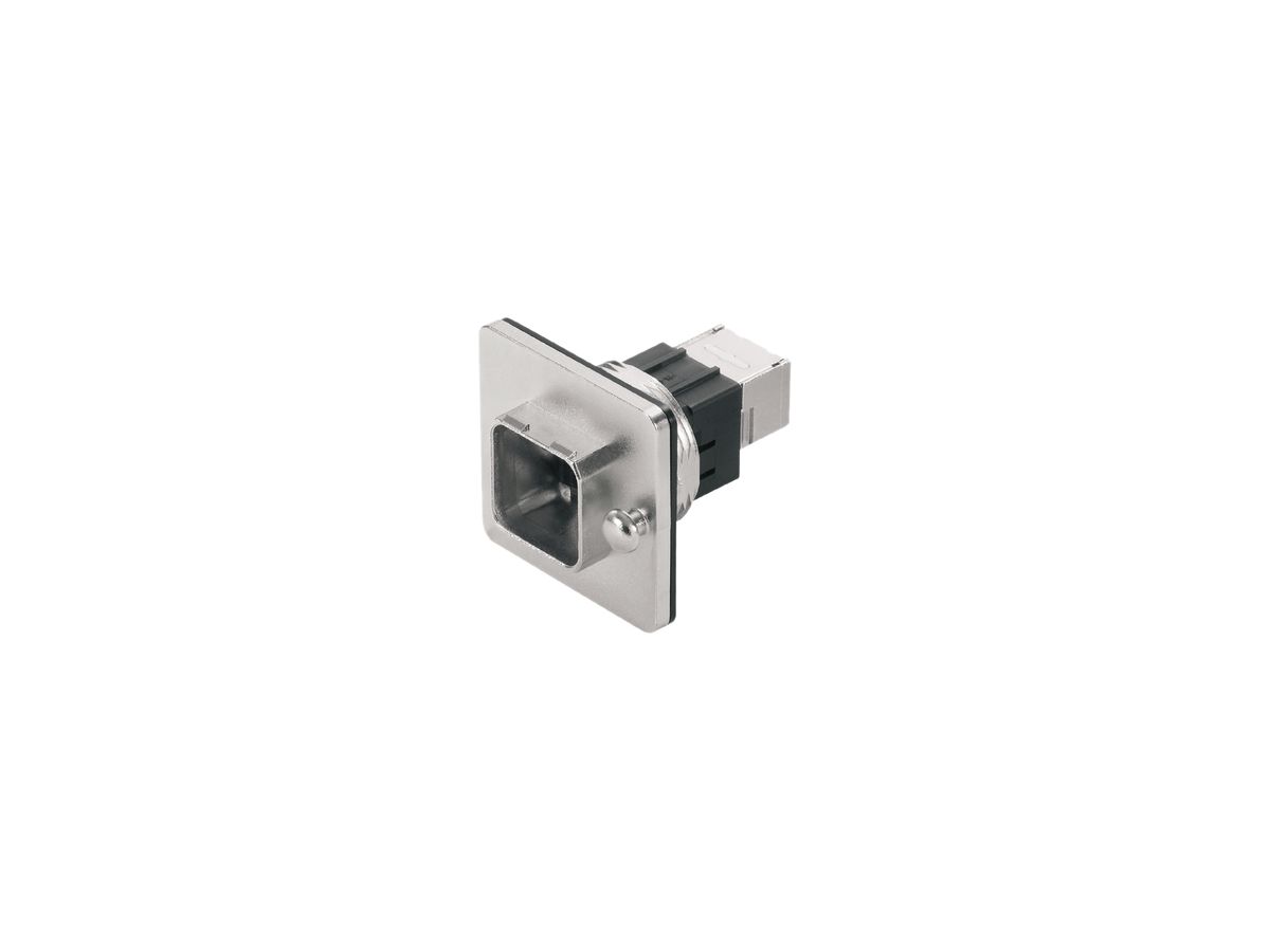 Zentralflansch-Set Weidmüller V14 PushPull mit RJ45-Adapter