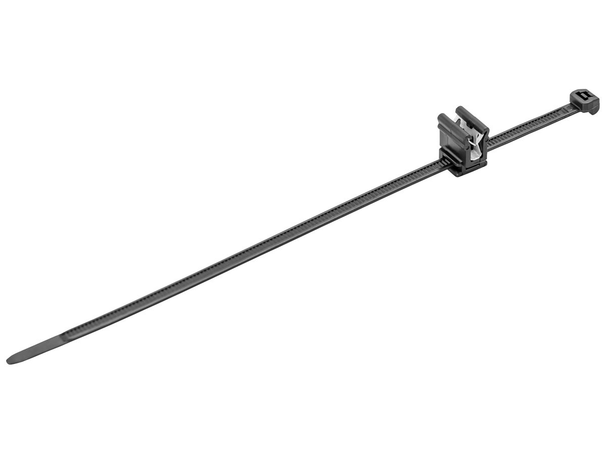 Kabelbinder CIMCO aus PA mit Clip 1…3mm 4.6×200mm 200N schwarz