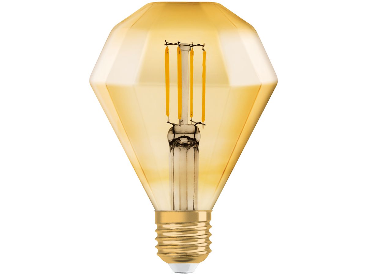 LED-Lampe Vintage 1906 CLASSIC DIAMOND FIL GOLD 40 420lm E27 4.5W 230V 825