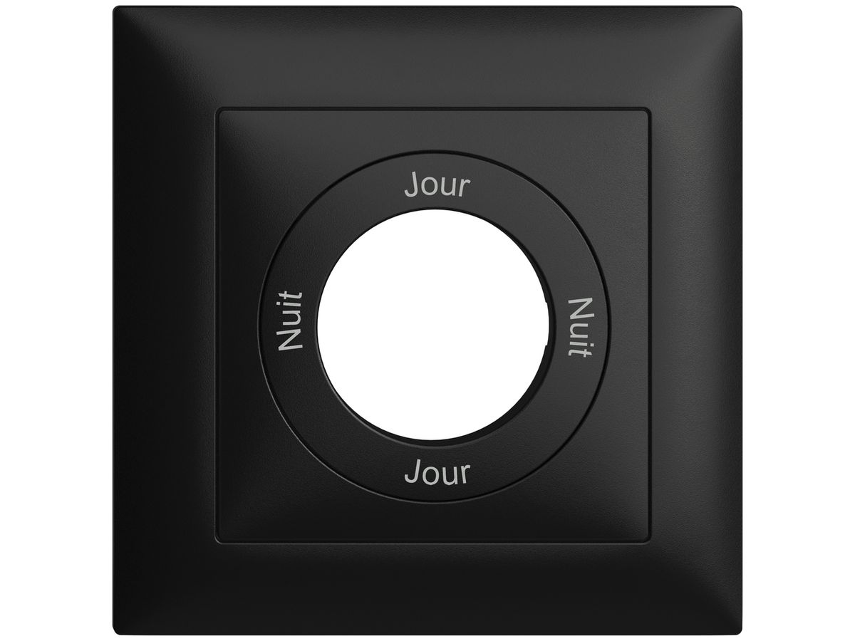 Frontset Nuit-Jour-Nuit-Jour EDIZIOdue 88×88mm schwarz