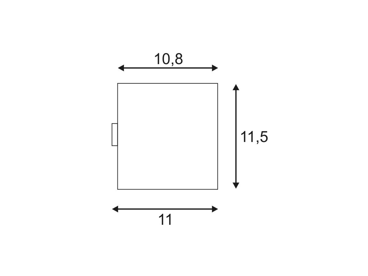 Wandleuchte SLV SITRA CUBE, 2×GX53 9W IP44 weiss