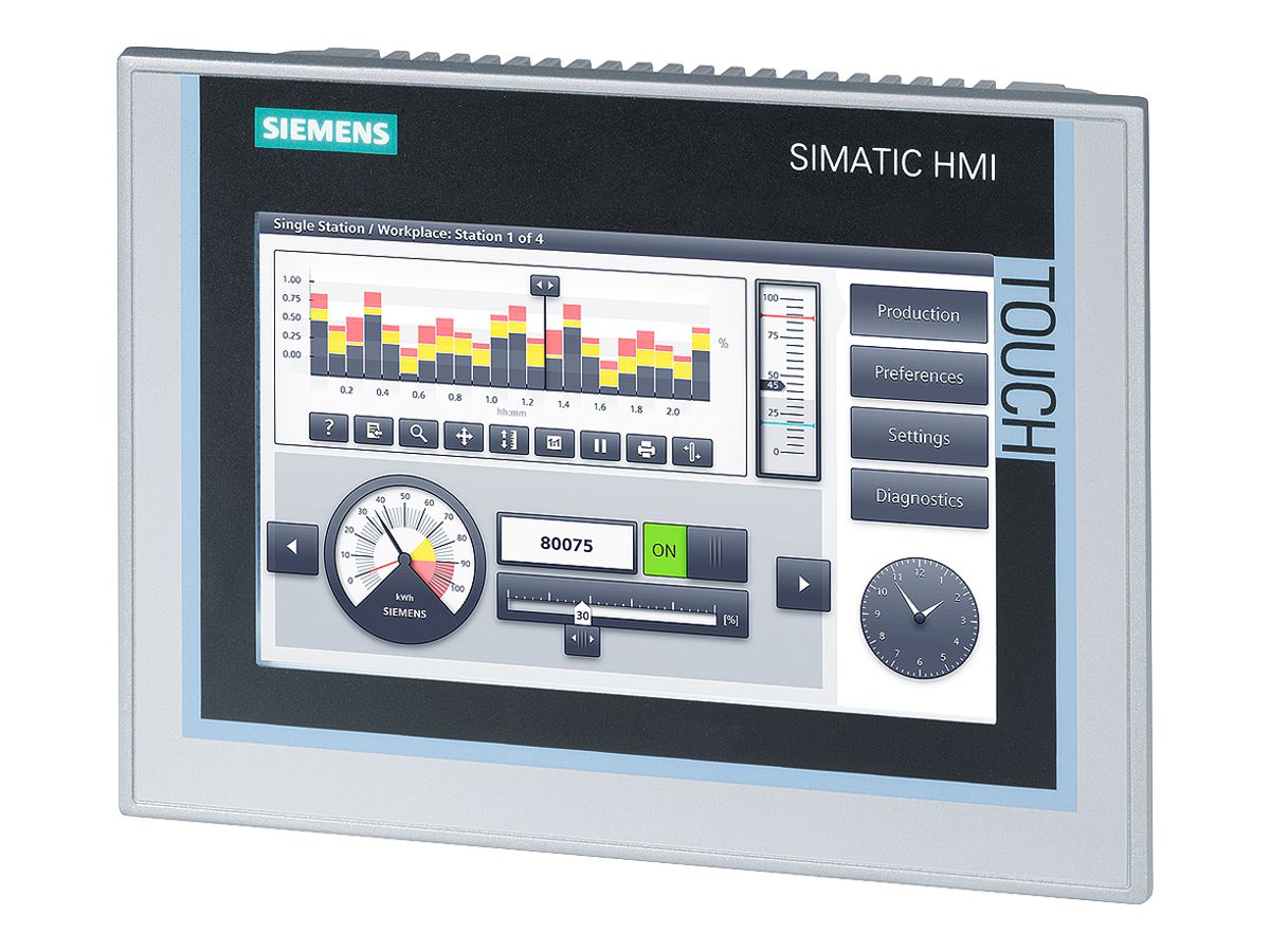 EB-SPS-Touchpanel 7" Siemens SIMATIC HMI TP700 Comfort 24VDC, TFT