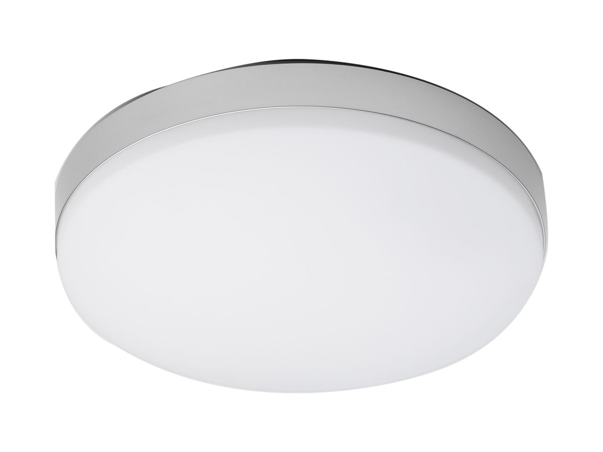 LED-Decken-/Wandleuchte PASO3 Ø350mm 30W 3000…5700K IP54 Notleuchte silber