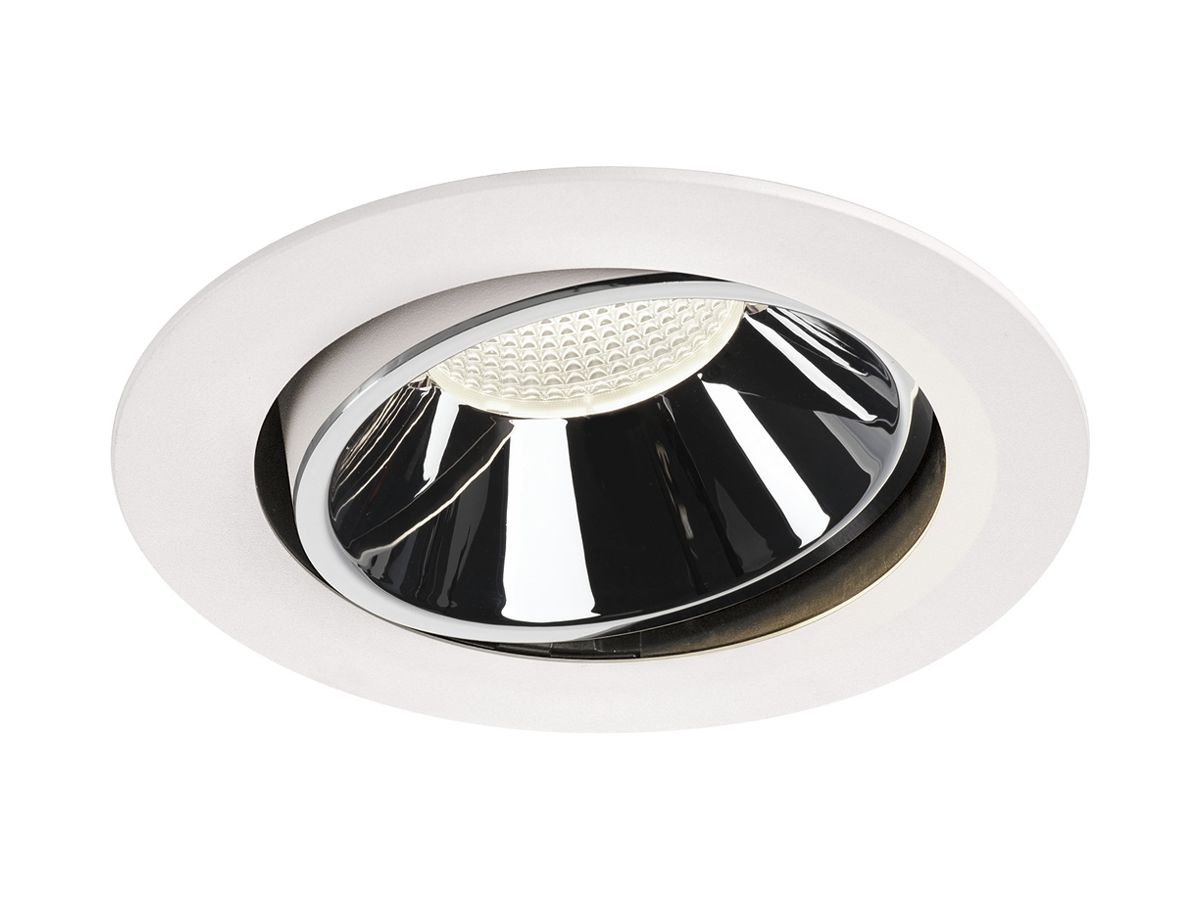 LED-Downlight SLV NUMINOS MOVE XL 37.4W 3750lm 4000K 40° DIM Ø190×118mm ws/Cr