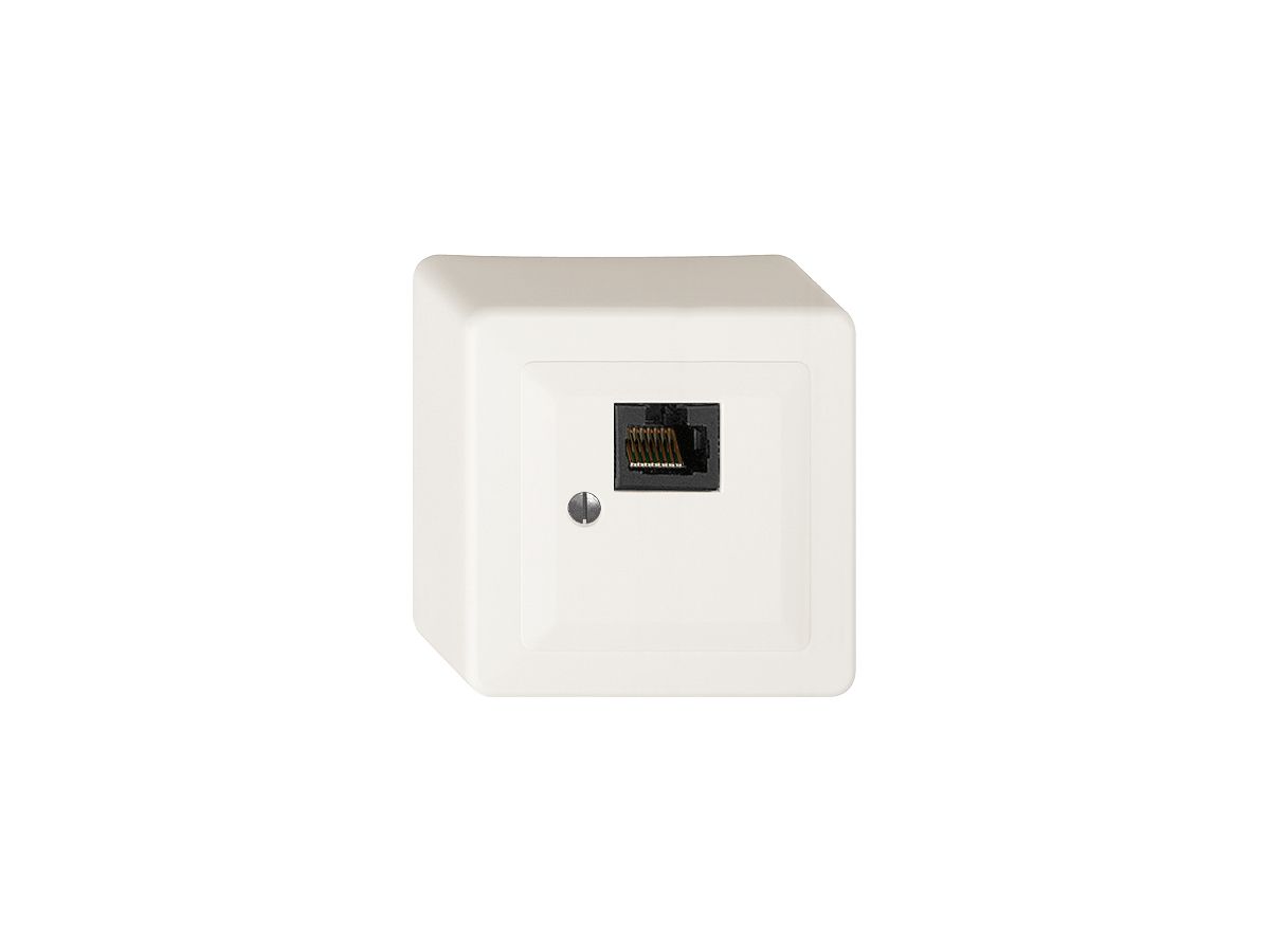 AP-Dose 1×RJ45/u 8P weiss R&M swissline