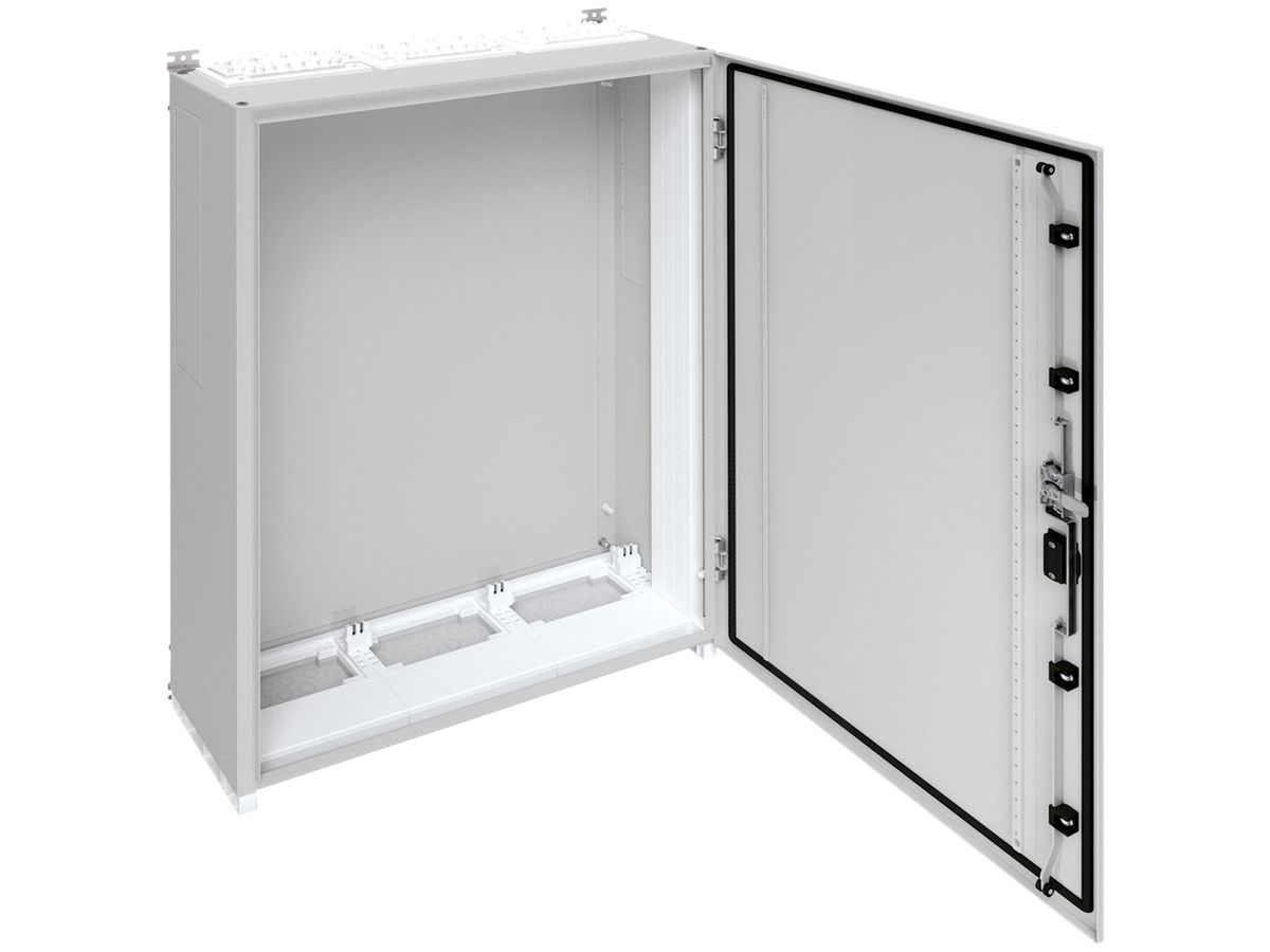 Wandschrank Hager univers mit Volltür SK I IP55 1100×800×275mm RAL 7035