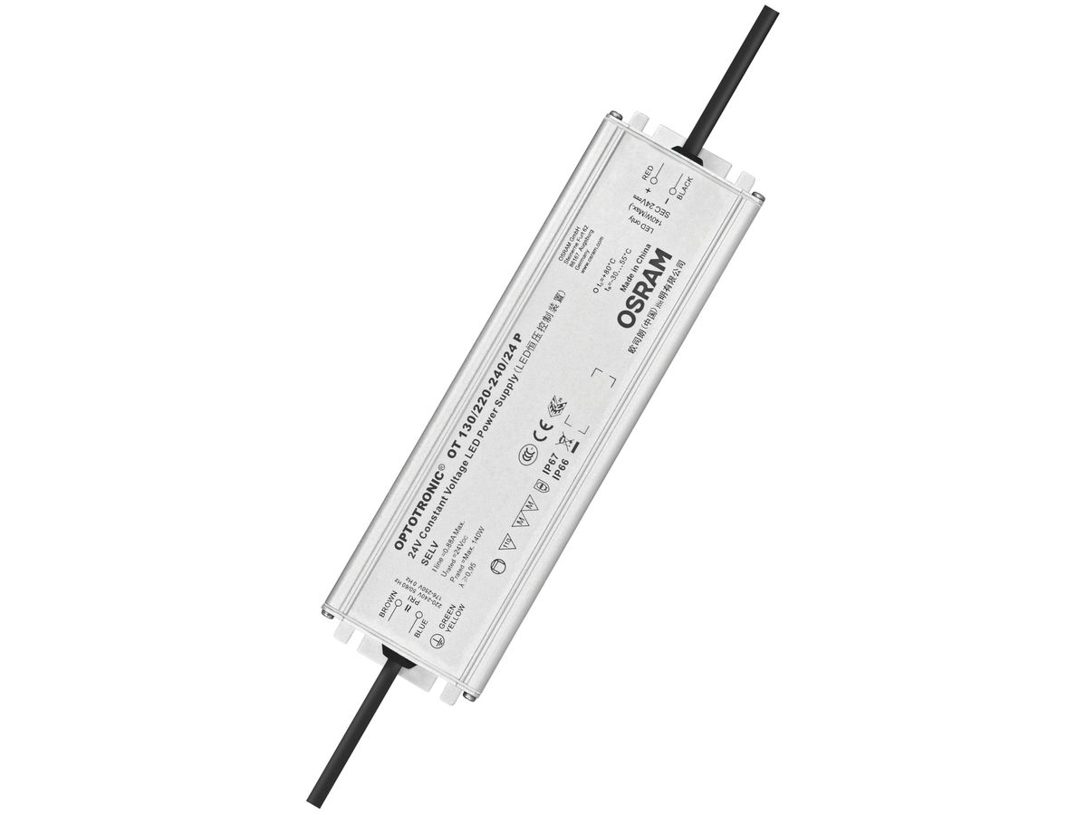 LED-Konverter OT 130/220…240/24 P 130W 24VDC 220×63×37mm IP66