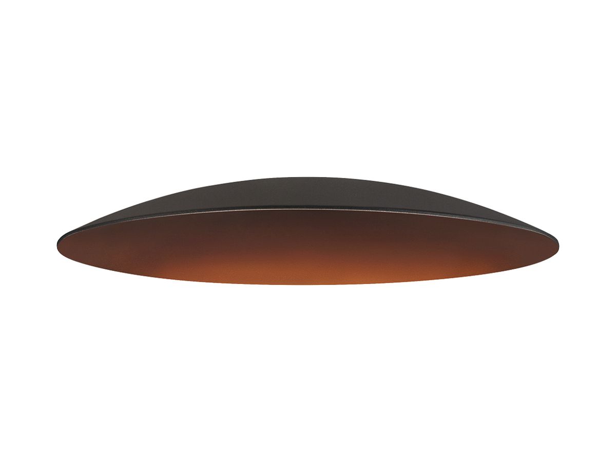 Leuchtenschirm SLV LALU ELYPSE Stahl Ø220×28mm schwarz Bronze unifarbig